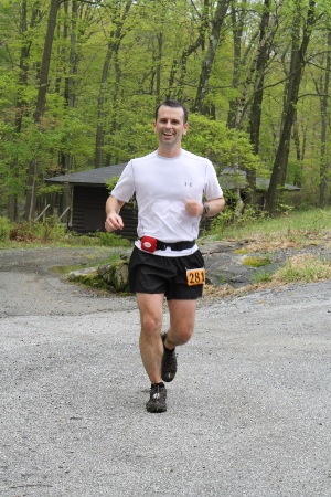 Peter Bronski running up Bear Mountain